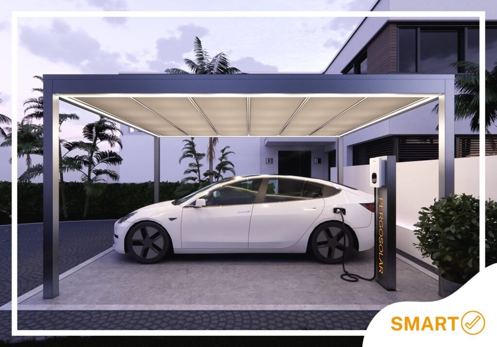 Pergola carport solaire