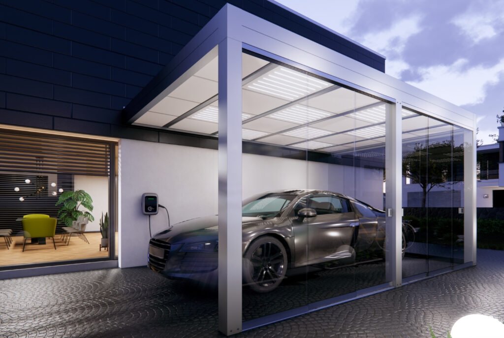 pergola Deluxe carport solaire