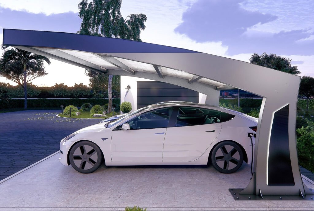 Carport solaire Volterra en Suisse romande